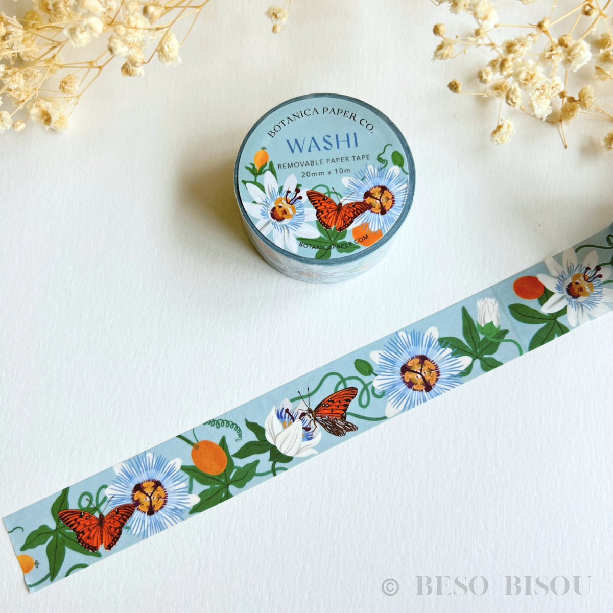 Botanica Paper Co. - Passion Flower Washi Tape