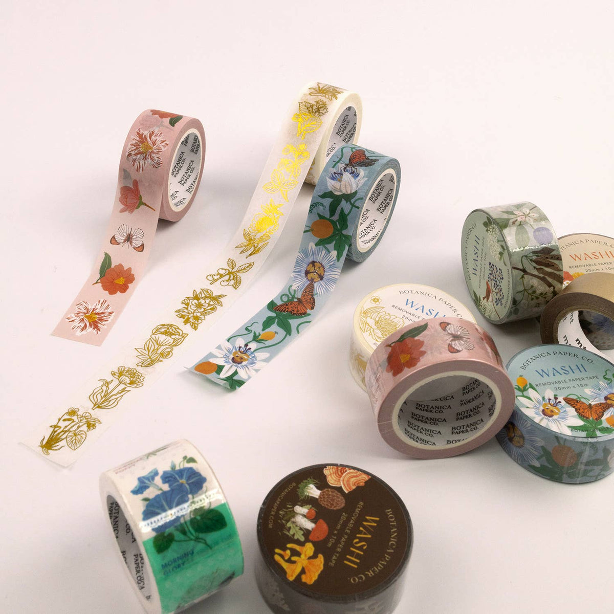 Botanica Paper Co. - Golden Flowers Washi Tape