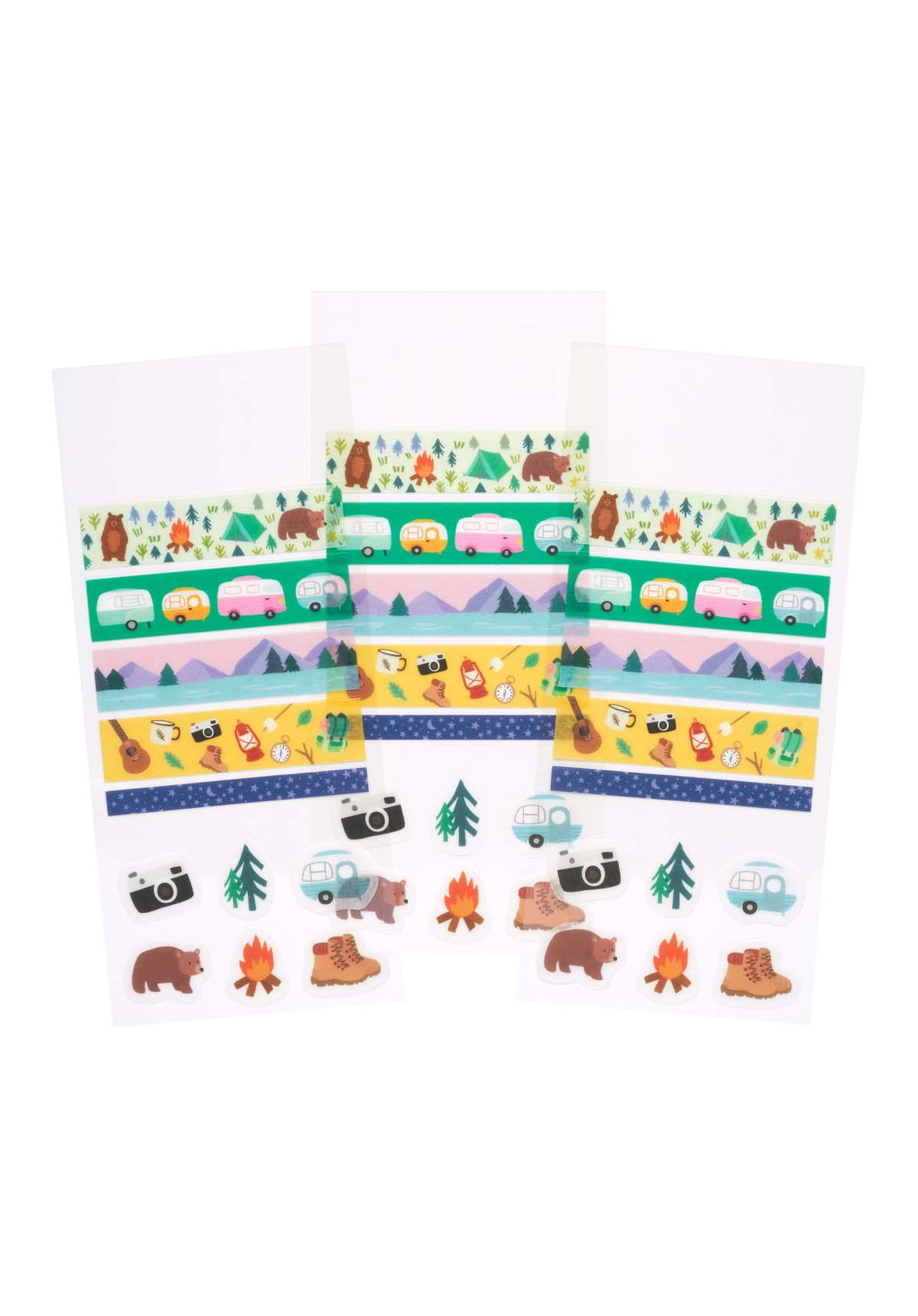 Girl of All Work - Summer Camping Washi Stickers