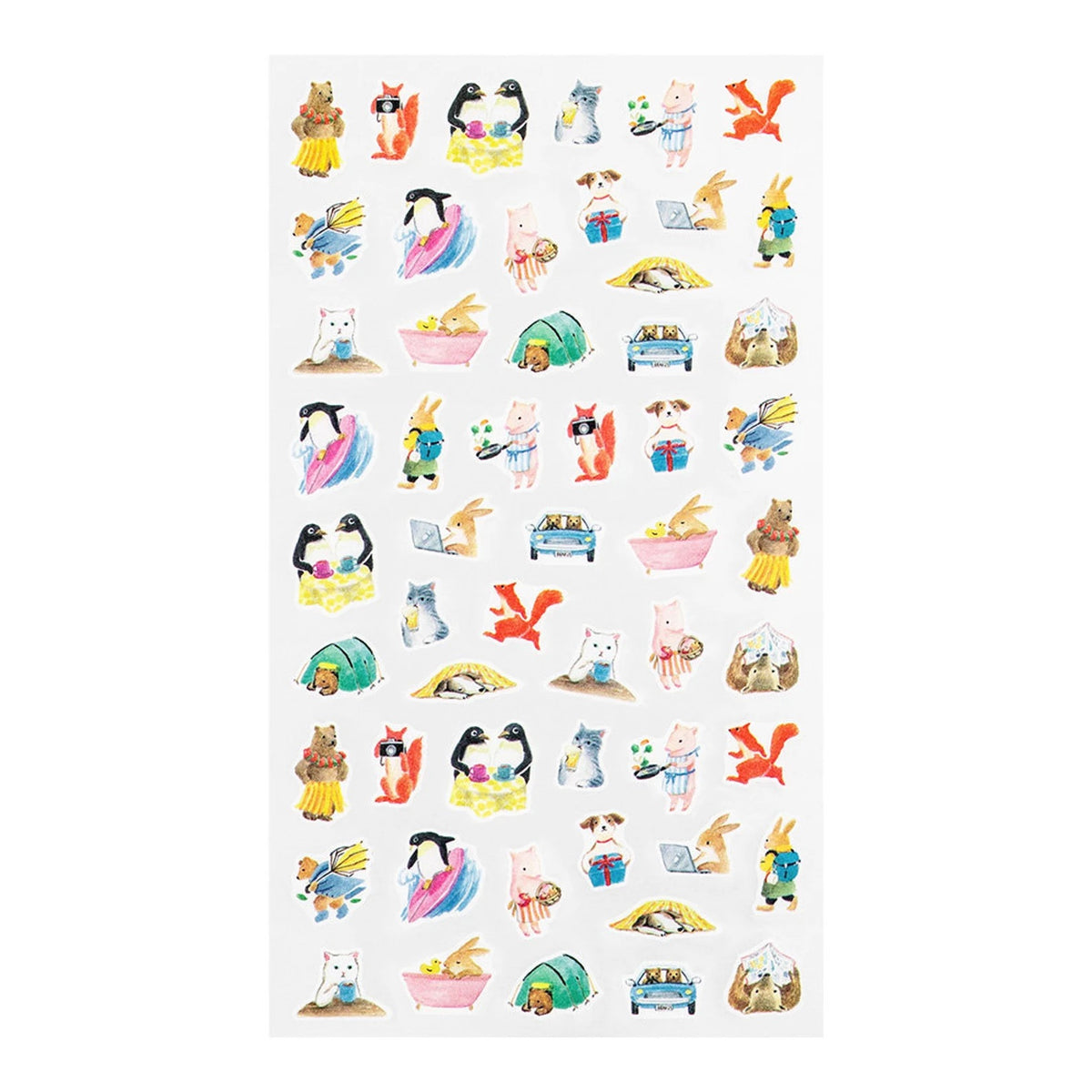 Midori - Animal Activities Sticker Sheet