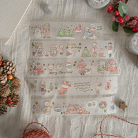 Sho Little Happiness - "Beary Christmas" Gold-Foiled PET Tape