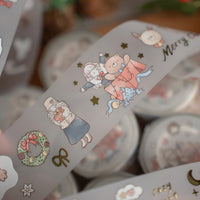 Sho Little Happiness - "Beary Christmas" Gold-Foiled PET Tape