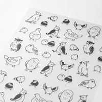 Midori Removable Bird Planner Stickers