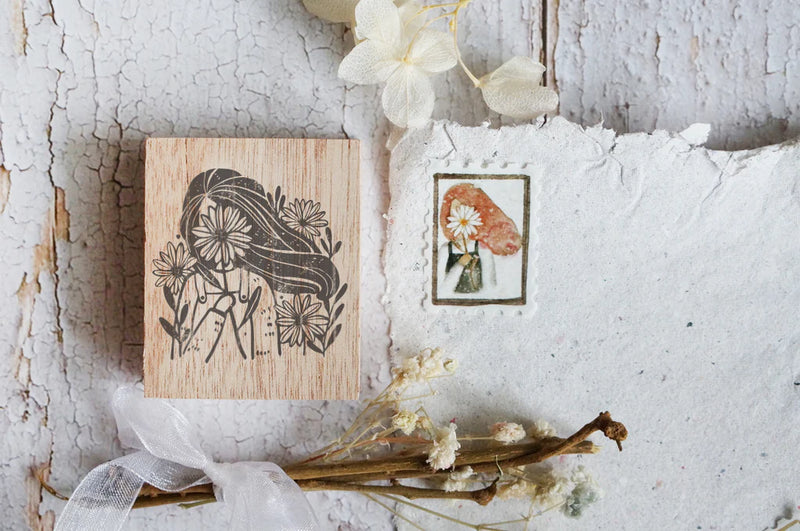 Black Milk Project - "Blossom" Flower Girl Rubber Stamp