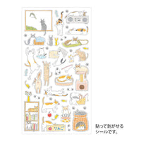 Midori Removable Cat Life Stickers (Medium)