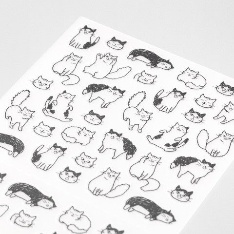 Midori Removable Cat Icon Stickers