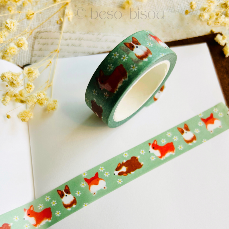 Girl of All Work - Corgis Washi Tape