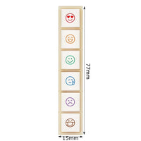 Kodomo No Kao - Pochitto6 Push Button Stamp (Emoji Moods)