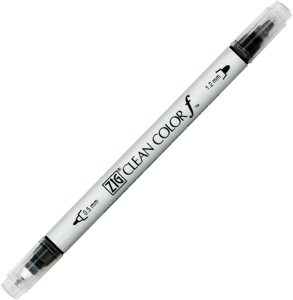 Kuretake - Zig Twin Tip Clean Color Marker F, 12 Colors