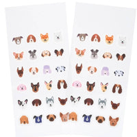 Cute Dog Faces Lil Sticks Washi Stickers