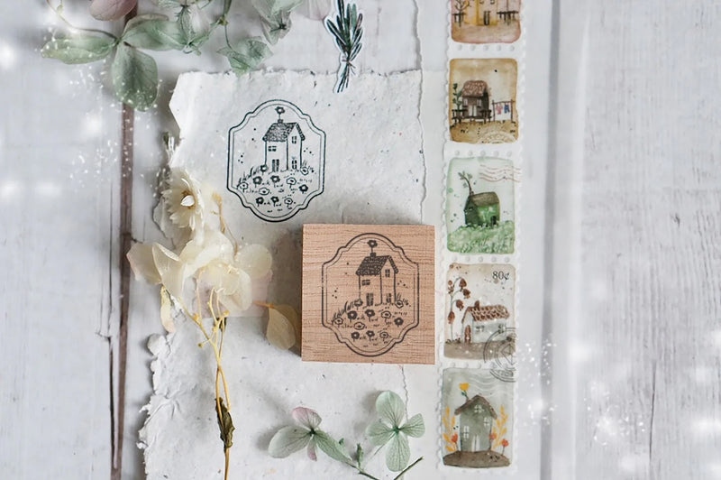 Black Milk Project - "Hilltop House" Rubber Stamp