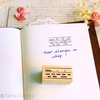 Vintage Style Wooden Rubber Date Stamp