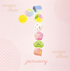 Bande - Japanese Sweets Washi Sticker Roll