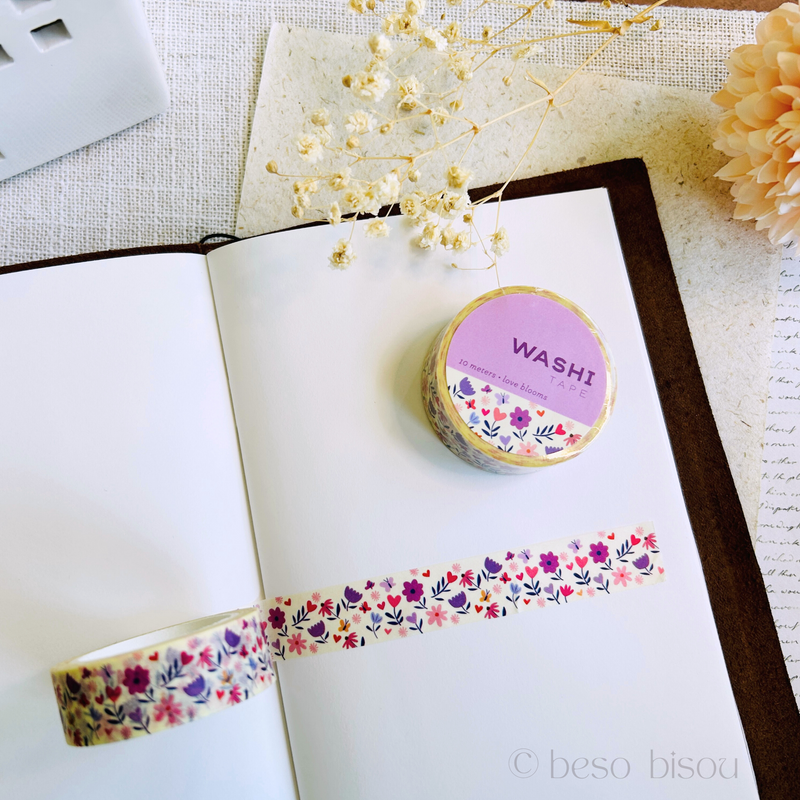 Girl of All Work - Love Blooms Washi Tape