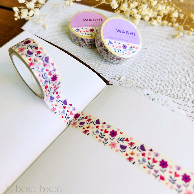 Girl of All Work - Love Blooms Washi Tape