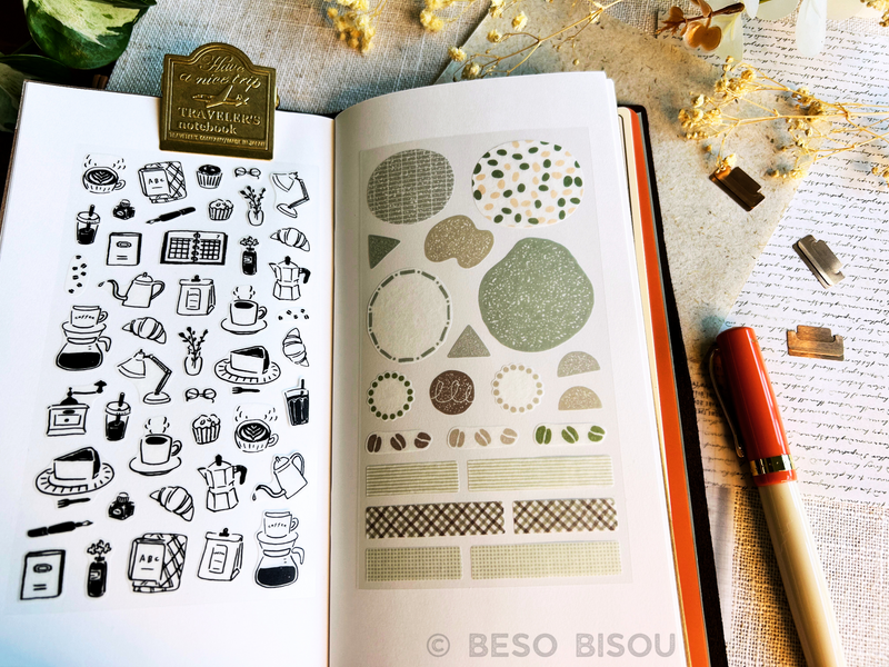 Midori Coffee & Planners Sticker Set