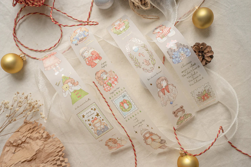 Sho Little Happiness - "Merry Merry" Gold-Foiled PET Tape