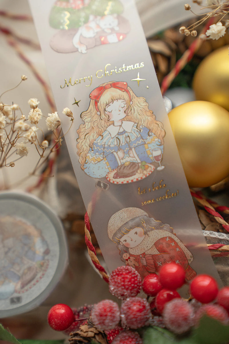 Sho Little Happiness - "Merry Merry" Gold-Foiled PET Tape