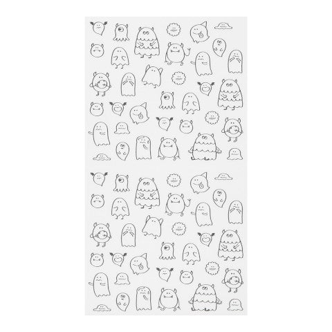 Midori Removable Monsters Planner Stickers