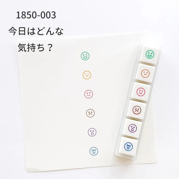 Kodomo No Kao - UPDATED Pochitto6 Push Button Stamp (Emoji Moods)