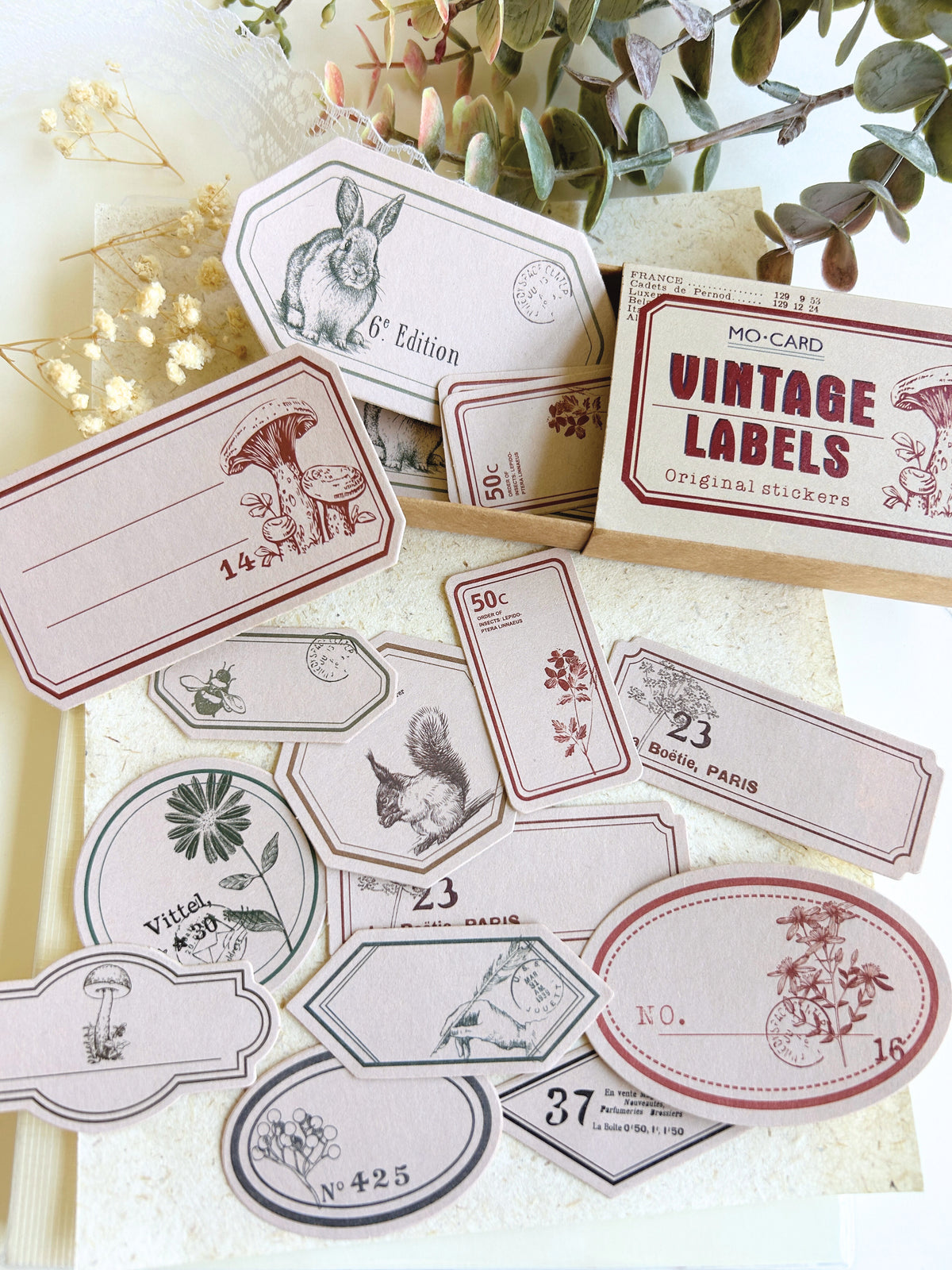 Vintage Nature Sticker Ephemera