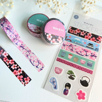 Girl of All Work - Cherry Blossoms & Night Blooms Washi Tape