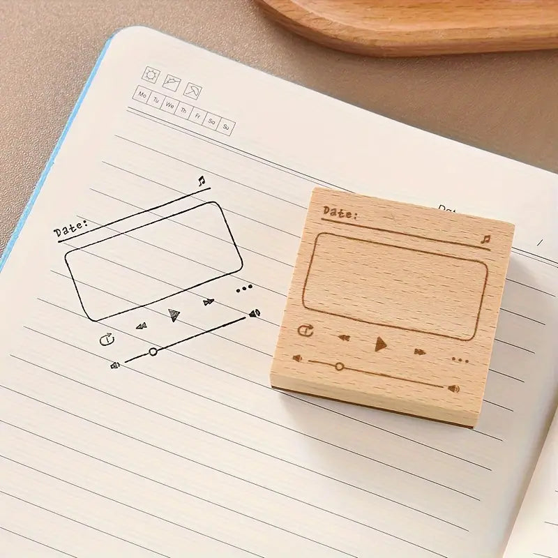 Your Daily Playlist Wooden Stamp