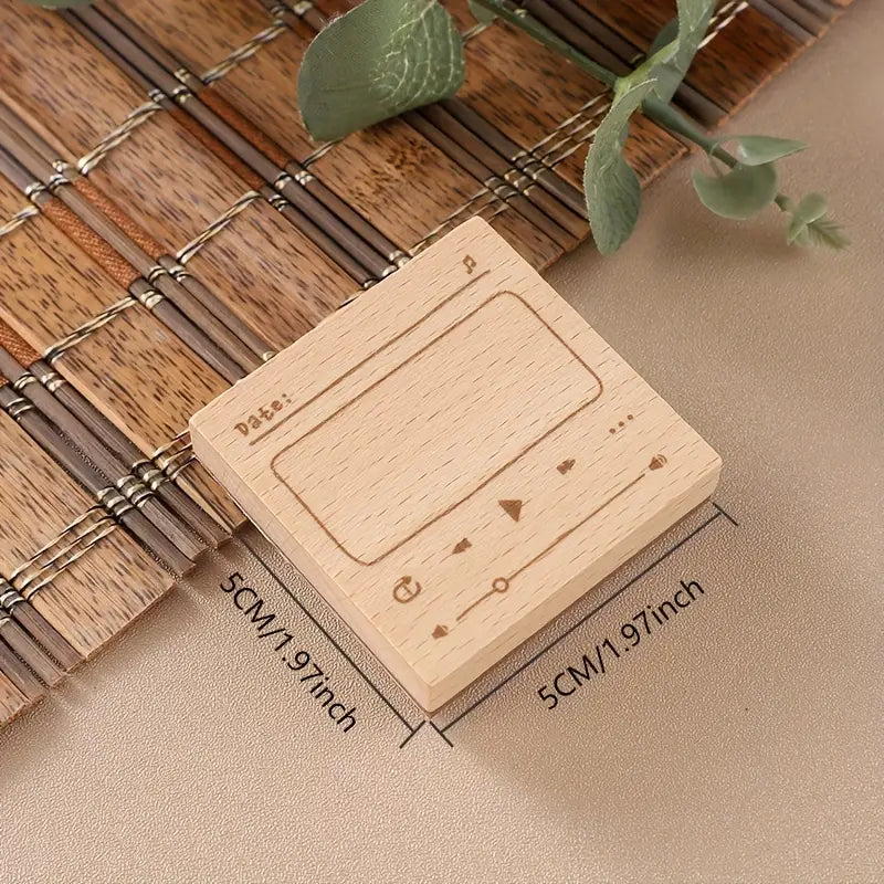 Your Daily Playlist Wooden Stamp