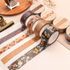 Paper Monogatari - Pumpkin Spice Gold-Foiled Vintage Washi Tape