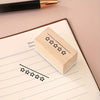 Five Star Rating Wooden Rubber Stamp