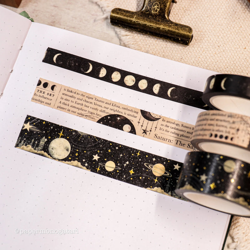 Paper Monogatari - "Phases of the Moon" Slim Washi Tape