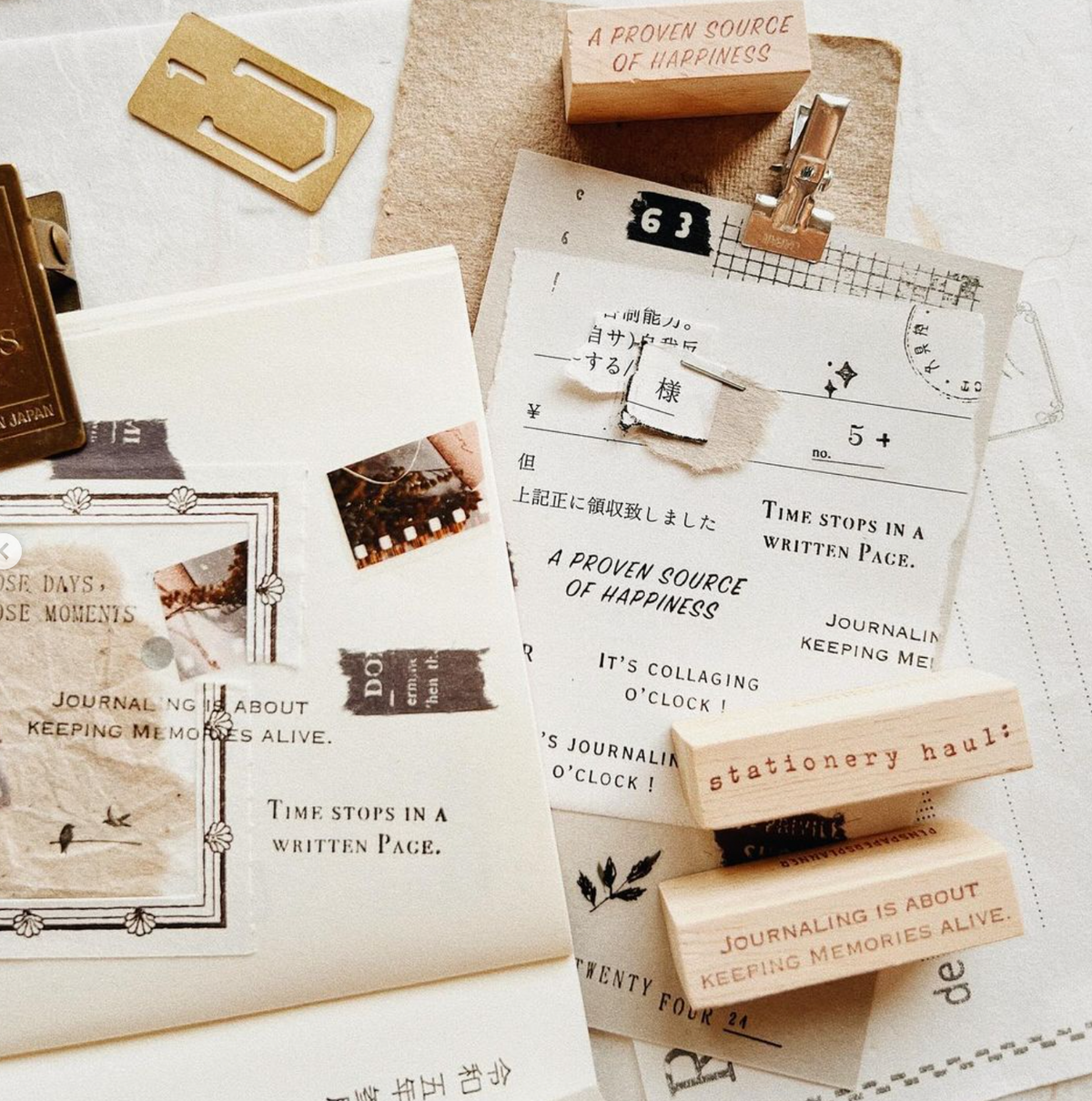 PensPaperPlanner - "Stationery Haul" Rubber Stamp