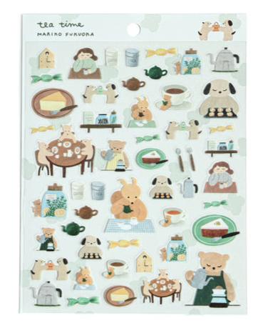 Cozyca - Mariko Fukuoka "Tea Time" Stickers