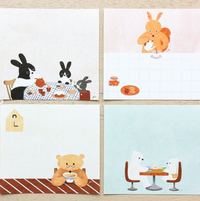 Cozyca - Mariko Fukuoka "Tea Time" Memo Pad