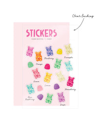 Girl of All Work - Gummy Bears Clear Stickers