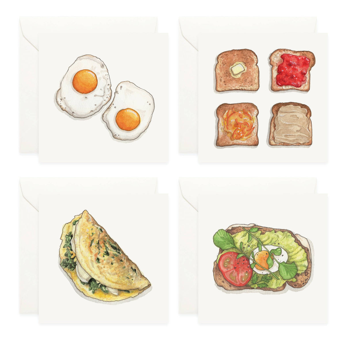 Yeesan Loh - Breakfast & Brunch Mini Cards Set