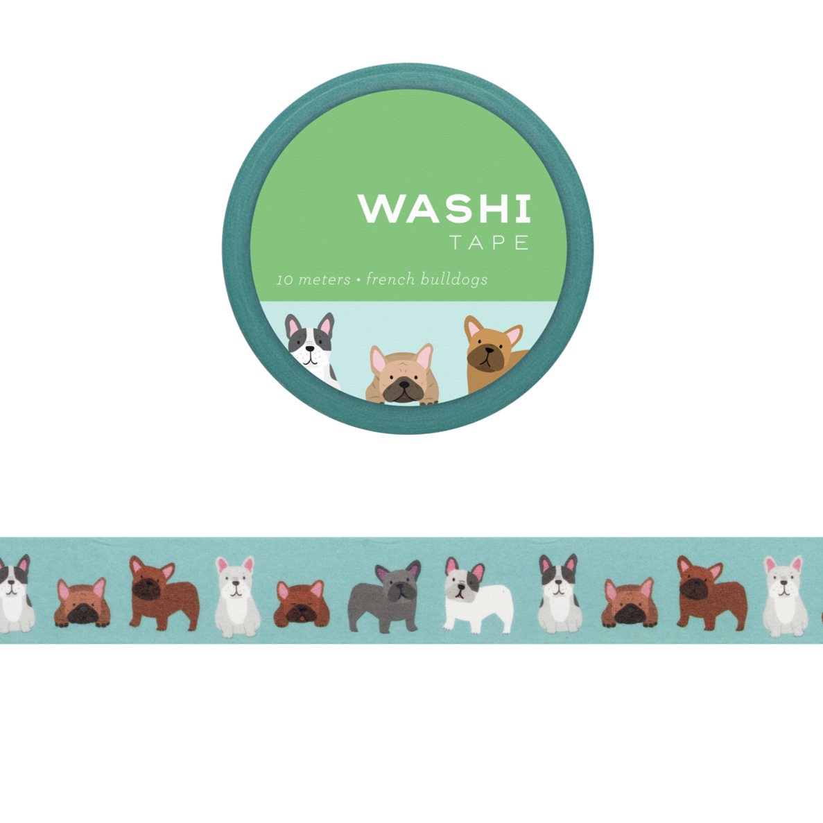 Girl of All Work - French Bulldogs Washi Tape