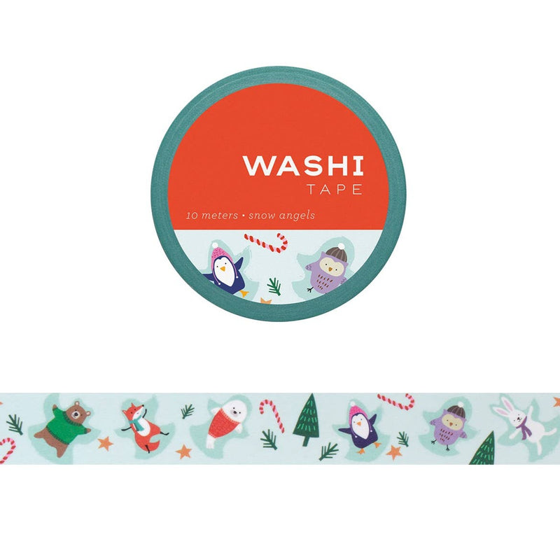 Animal Snow Angels Winter Washi Tape