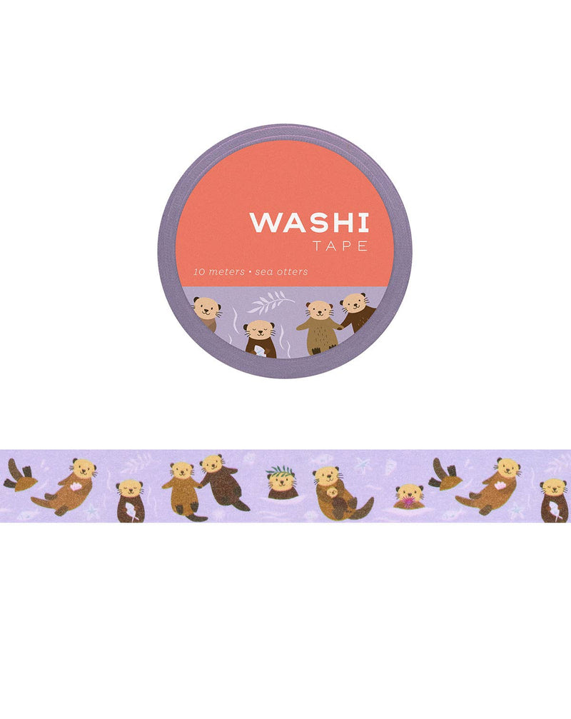 Girl of All Work - Snuggly Sea Otters Washi Tape