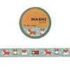 Adorable Corgis & Daisies on turquoise tape for the Corgi and Dog lovers. 