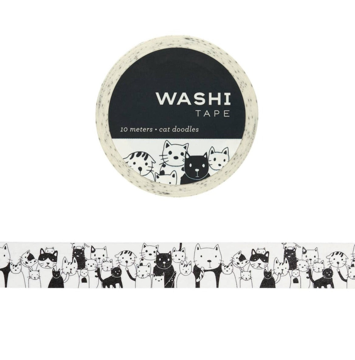 Girl of All Work - Cat Doodles Washi Tape